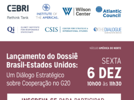 CEBRI debate cooperação Brasil-Estados Unidos no G20 e lança dossiê estratégico